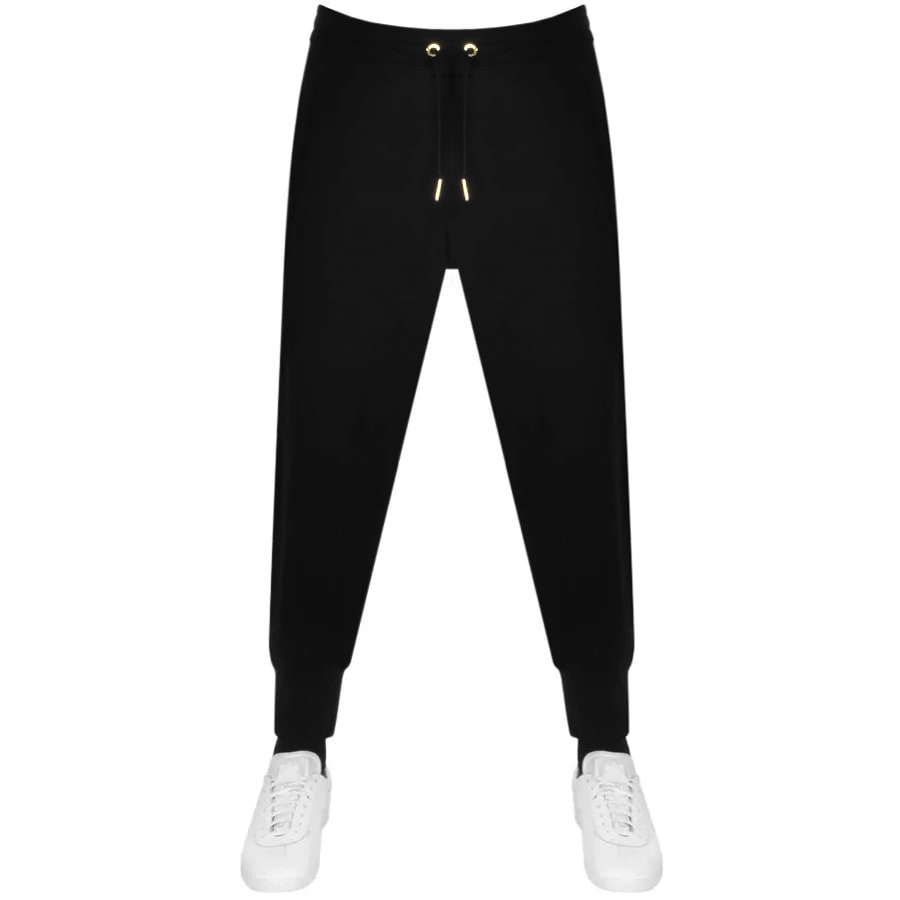 Alternative Image for ProductArmani Exchange Velour Stripe Jogging Bottoms Blac1
